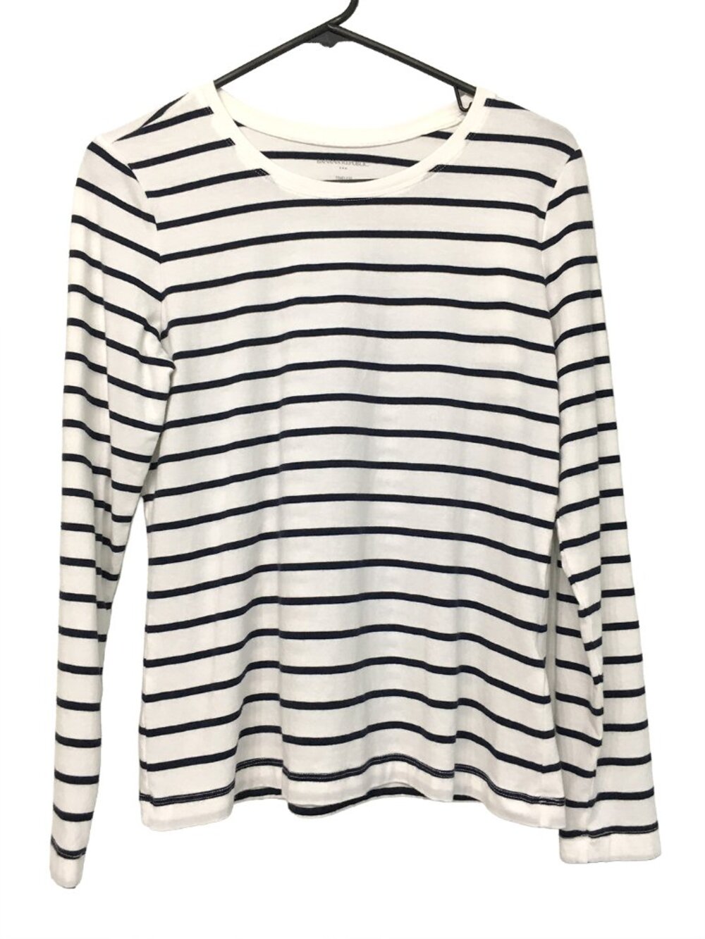 Banana Republic White & Black Striped Top Size Small